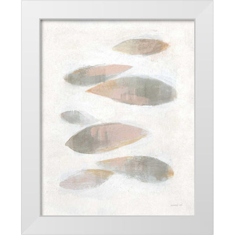 Seven Paces White Modern Wood Framed Art Print by Nai, Danhui