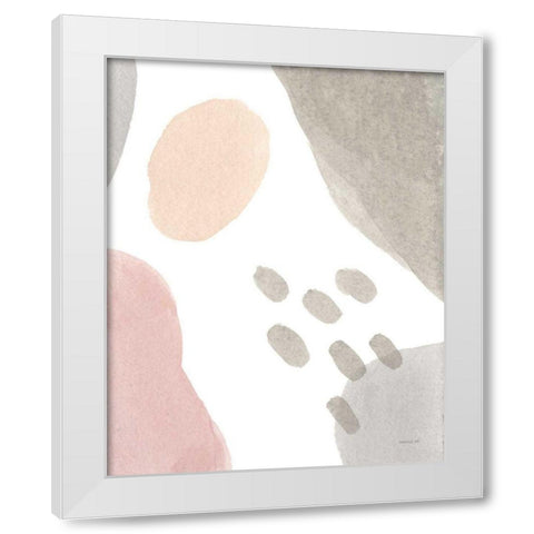 Abstract Tidepool II White Modern Wood Framed Art Print by Nai, Danhui