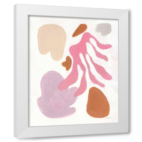 Honoring Matisse White Modern Wood Framed Art Print by Nai, Danhui