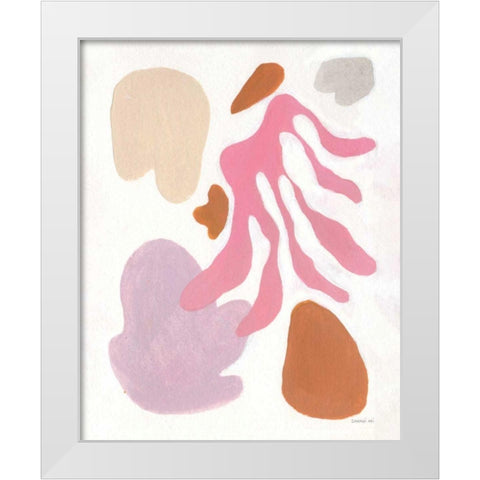 Honoring Matisse White Modern Wood Framed Art Print by Nai, Danhui