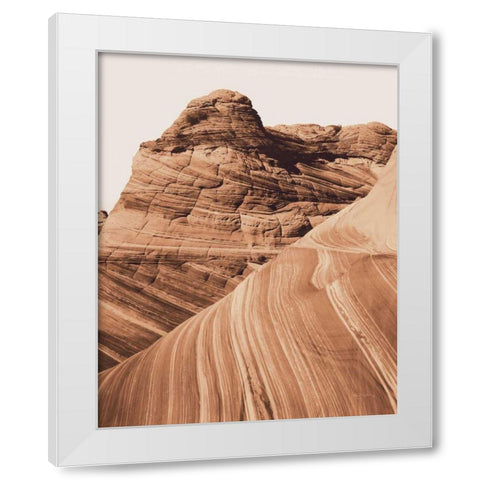 Coyote Buttes I Autumn White Modern Wood Framed Art Print by Majchrowicz, Alan