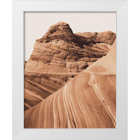 Coyote Buttes I Autumn White Modern Wood Framed Art Print by Majchrowicz, Alan