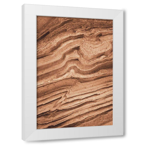 Coyote Buttes IV Autumn White Modern Wood Framed Art Print by Majchrowicz, Alan