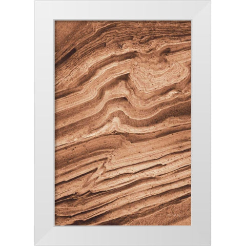Coyote Buttes IV Autumn White Modern Wood Framed Art Print by Majchrowicz, Alan