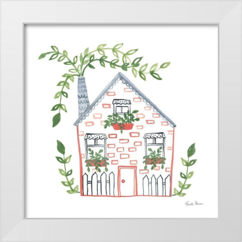 Home Sweet Home III White Modern Wood Framed Art Print by Zaman, Farida
