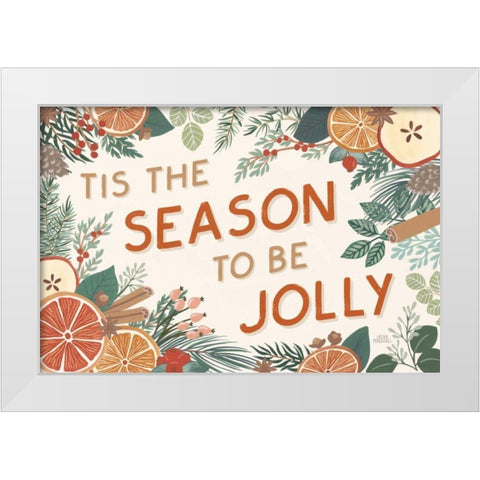 Holiday Spice I White Modern Wood Framed Art Print by Marshall, Laura