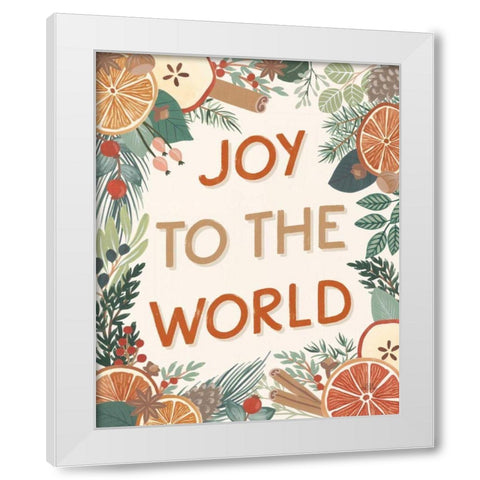 Holiday Spice III White Modern Wood Framed Art Print by Marshall, Laura