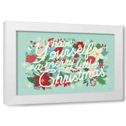 Christmas Wishes I Bright White Modern Wood Framed Art Print by Marshall, Laura
