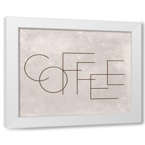 Coffee II White Modern Wood Framed Art Print by Aiken, Jess