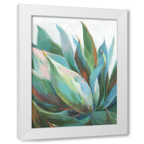 Agave Crop White Modern Wood Framed Art Print by Nai, Danhui