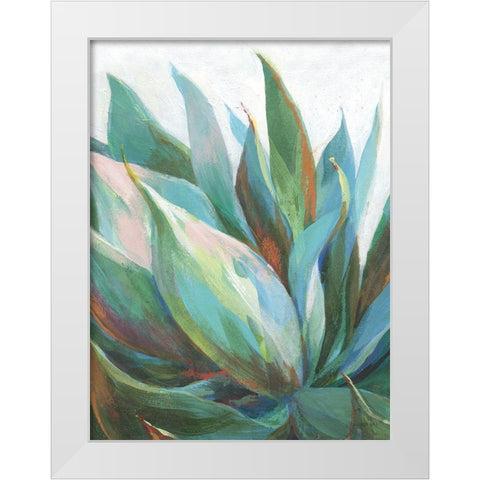 Agave Crop White Modern Wood Framed Art Print by Nai, Danhui