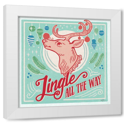 Naughty and Nice IV Bright White Modern Wood Framed Art Print by Penner, Janelle