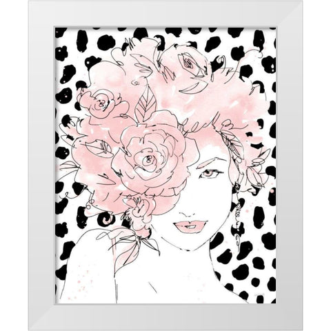 Floral Figures IV Blush White Modern Wood Framed Art Print by Tavoletti, Anne