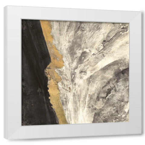 Ravine Dark White Modern Wood Framed Art Print by Hristova, Albena