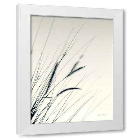 Field Grasses I White Modern Wood Framed Art Print by Van Swearingen, Debra