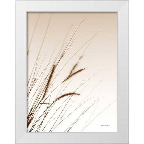 Field Grasses I Sepia White Modern Wood Framed Art Print by Van Swearingen, Debra