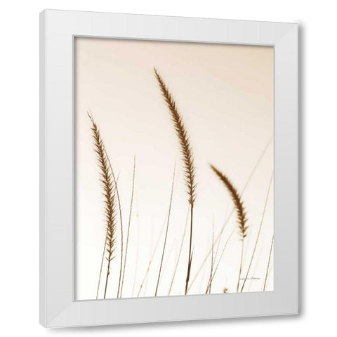 Field Grasses IV Sepia White Modern Wood Framed Art Print by Van Swearingen, Debra