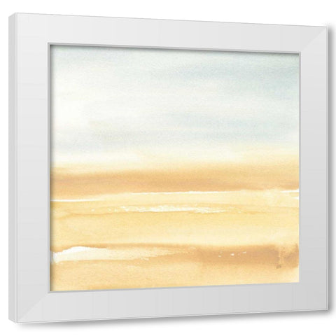 Ochre Sands I White Modern Wood Framed Art Print by Paschke, Chris