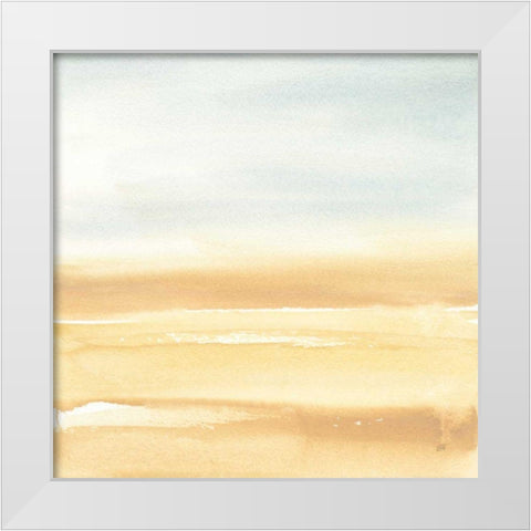 Ochre Sands I White Modern Wood Framed Art Print by Paschke, Chris
