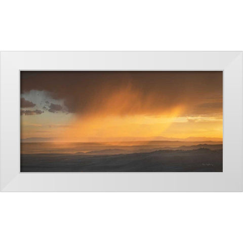 Sunset Clouds in the Tetons White Modern Wood Framed Art Print by Majchrowicz, Alan