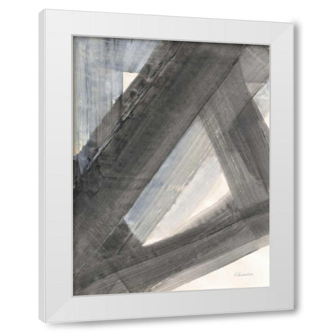 Under the Bridge I White Modern Wood Framed Art Print by Hristova, Albena