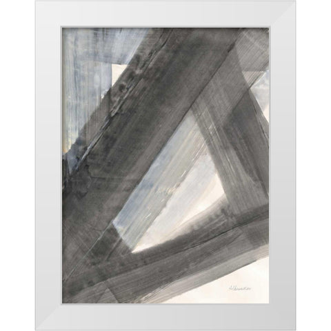 Under the Bridge I White Modern Wood Framed Art Print by Hristova, Albena