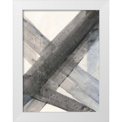 Under the Bridge III White Modern Wood Framed Art Print by Hristova, Albena