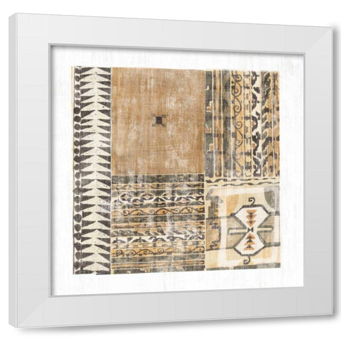 Fragments from Afar I White Modern Wood Framed Art Print by Wild Apple Portfolio