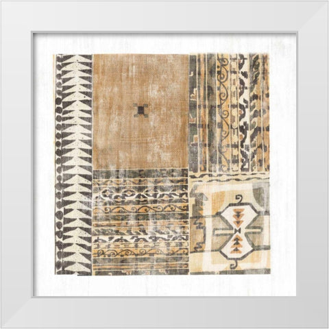 Fragments from Afar I White Modern Wood Framed Art Print by Wild Apple Portfolio