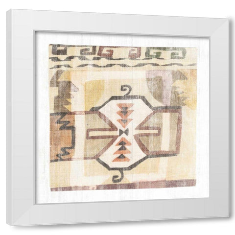 Fragments from Afar III White Modern Wood Framed Art Print by Wild Apple Portfolio