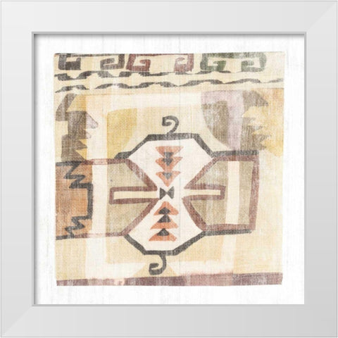 Fragments from Afar III White Modern Wood Framed Art Print by Wild Apple Portfolio
