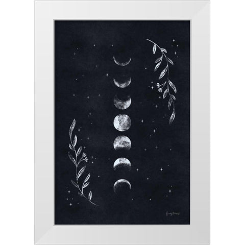 Lunar II White Modern Wood Framed Art Print by Thorns, Becky
