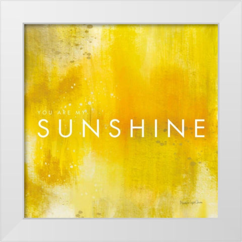 Sunshine White Modern Wood Framed Art Print by Charro, Mercedes Lopez