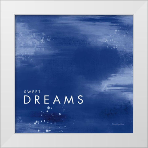 Dreams White Modern Wood Framed Art Print by Charro, Mercedes Lopez