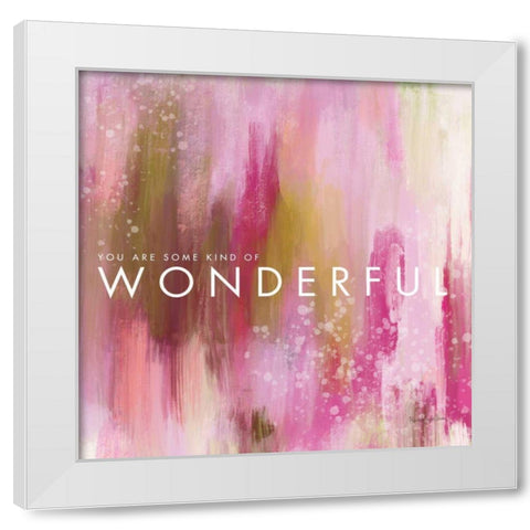 Wonderful White Modern Wood Framed Art Print by Charro, Mercedes Lopez