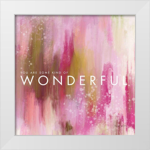 Wonderful White Modern Wood Framed Art Print by Charro, Mercedes Lopez