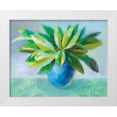 Plant Still Life White Modern Wood Framed Art Print by Nai, Danhui