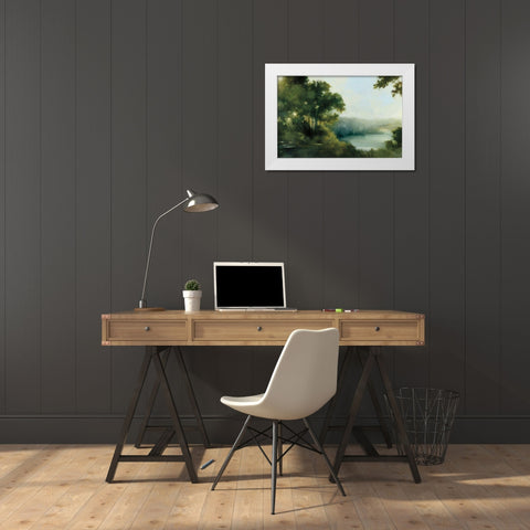 Sylvan View White Modern Wood Framed Art Print by Purinton, Julia