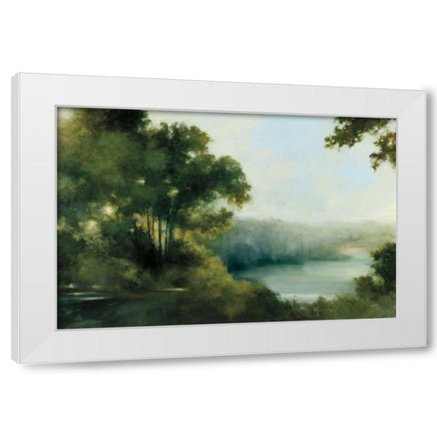 Sylvan View White Modern Wood Framed Art Print by Purinton, Julia