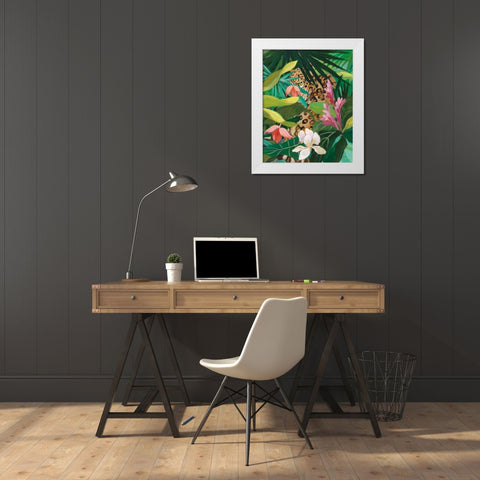 Hidden Jungle II White Modern Wood Framed Art Print by Purinton, Julia