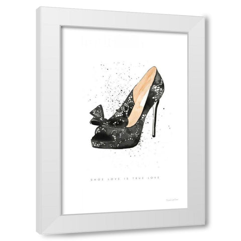 Stiletto Style IV White Modern Wood Framed Art Print by Charro, Mercedes Lopez