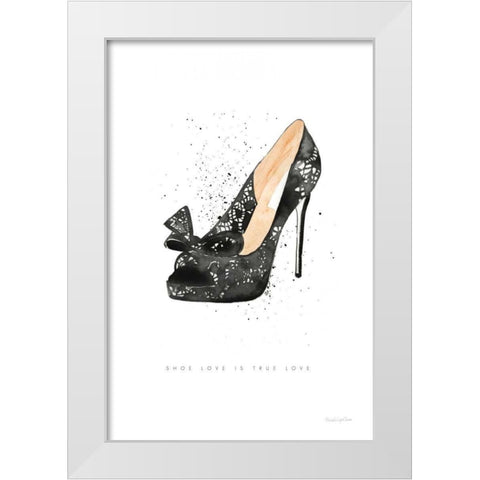 Stiletto Style IV White Modern Wood Framed Art Print by Charro, Mercedes Lopez