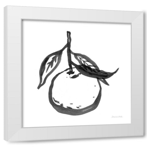 Ink Orange I White Modern Wood Framed Art Print by Miller, Sara Zieve