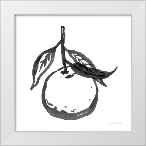 Ink Orange I White Modern Wood Framed Art Print by Miller, Sara Zieve