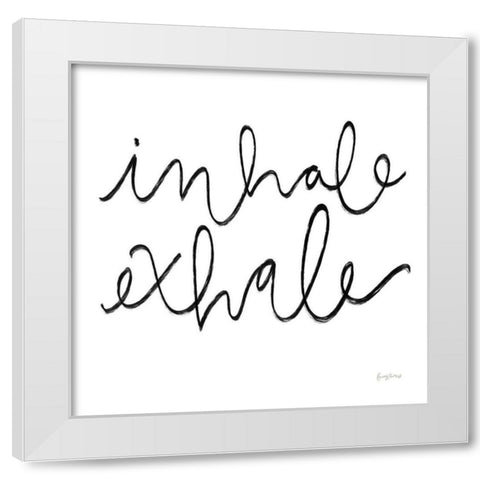 Calm Home III BW Crop White Modern Wood Framed Art Print by Thorns, Becky