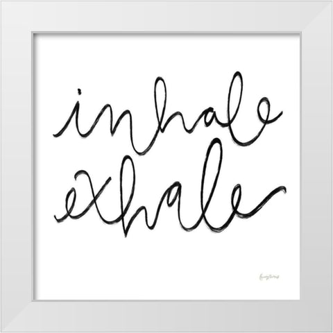 Calm Home III BW Crop White Modern Wood Framed Art Print by Thorns, Becky