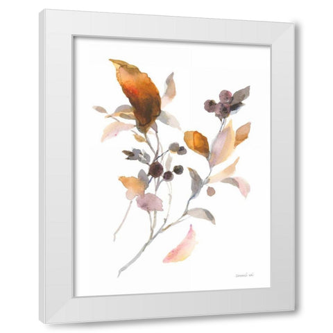 Harvest Cuttings I White Modern Wood Framed Art Print by Nai, Danhui