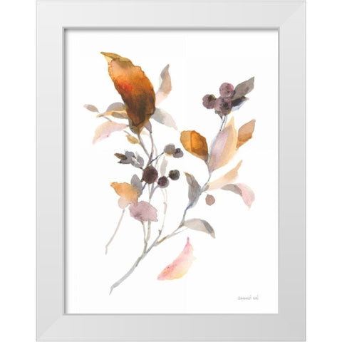 Harvest Cuttings I White Modern Wood Framed Art Print by Nai, Danhui