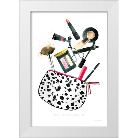 Make it Up I White Modern Wood Framed Art Print by Charro, Mercedes Lopez