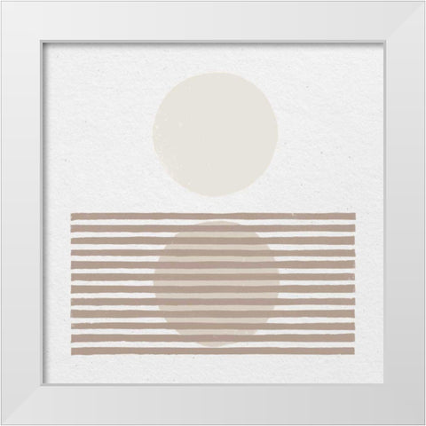 Reflection I Neutral White Modern Wood Framed Art Print by Hershey, Moira